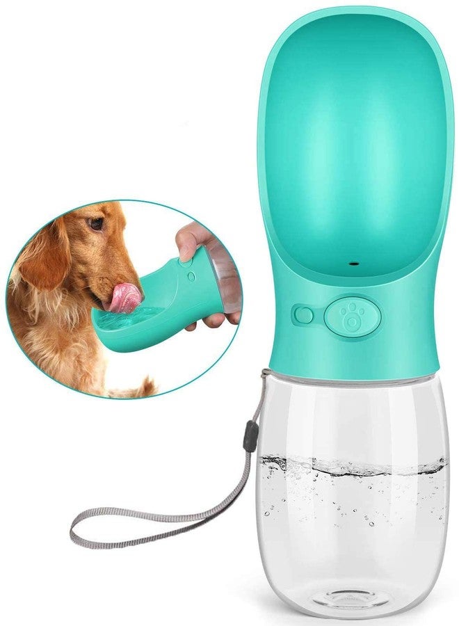 EPISKEY® Dog Water Bottle, 12oz Leak Proof Portable Puppy Water Dispenser with Drinking Feeder for Pets Outdoor Walking, Hiking, Travel, BPA Free Food Grade Plastic (12oz, Blue) - Image 1